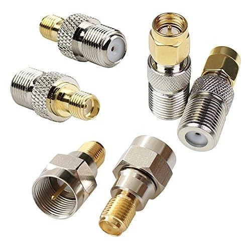 F Type to SMA Male Female Coax Connector Coaxial Adapter 2 Sets 6 Pcs - Image 2 of 4