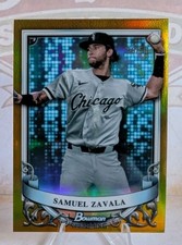 Samuel Zavala 2024 Bowman Sterling #BSP-15 Gold Refractor /50