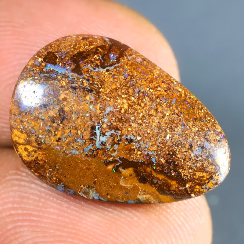 10.35 ct Splendid Fancy (20 x 14 mm) Multi Color Australian Koroit Boulder Opal