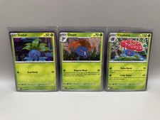 Pokemon Oddish 001 Gloom 002 Vileplume 003 Cosmo Holo Promo Set Of 3 NM