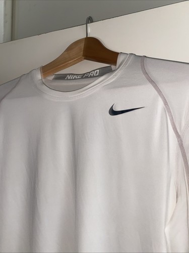 Nike Pro Shirt Dri Fit M Compression Base Layer Thermal Swoosh Baseball Gym LS - Picture 4 of 8