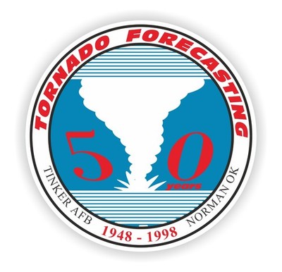 First Tornado Forecast-50th Seal Sticker / High Resolution Vinyl Waterproof
