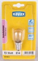 Xavax Backofenlampe E14 15W 300°C HitzebestäNdig Klar Warmweiß 33Lm 230V