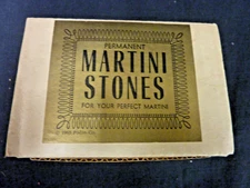 MARTINI STONES NOVELTY COCKTAIL ACCESSORY 1964 BAEKGAARD  TIKI BAR VERMOUTH SOAK
