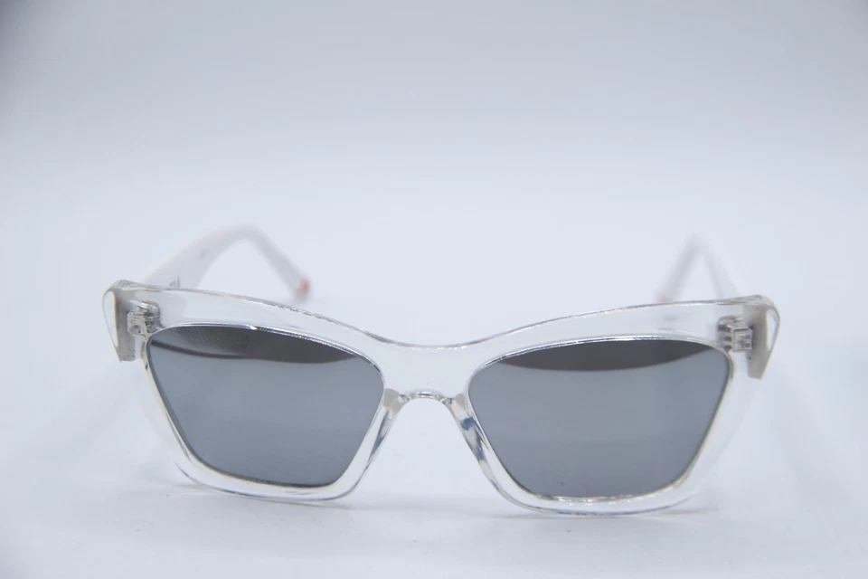 NUEVAS GAFAS DE SOL FILA SF 9481 CRISTALINAS BLANCAS ESPEJADAS MARCOS AUTÉNTICOS 55-17 Foto 2 de 4