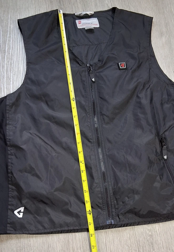 Gerbing 7V Batería Calefactable Chaleco Forro Negro Probado, FUNCIONA✅️ -Cargador No Incluido Foto 3 de 4