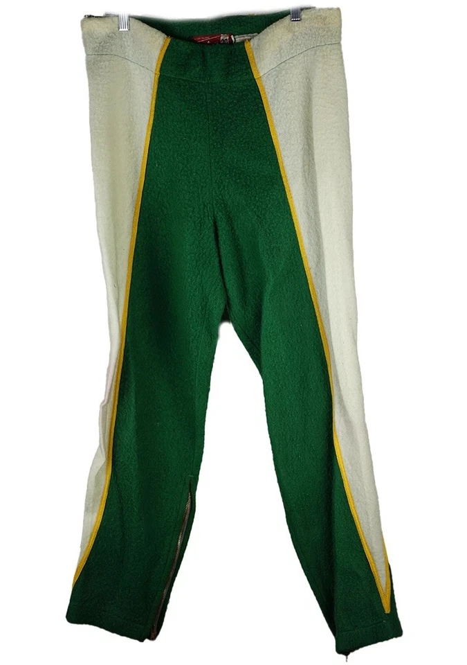 VTG 70s Rawlings Adult Straight Leg Pants Green 30 - Изображение 2 из 4