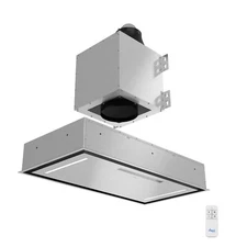 Awoco Flush Ceiling Mount Split Insert Range Hood, Stainless Steel, 800 CFM