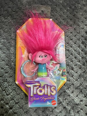 Dreamworks Trolls Band Together QUEEN POPPY 3'' Figure 2023 Mattel NEW