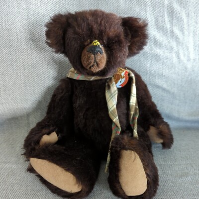 Joan Woessner ''Jason'' Fully Articulated 13'' Mohair Bee Bear 7 of 100 Rare Signed