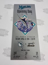 1994 Florida Marlins Opening Day Ticket 4/12/94 vs Astros