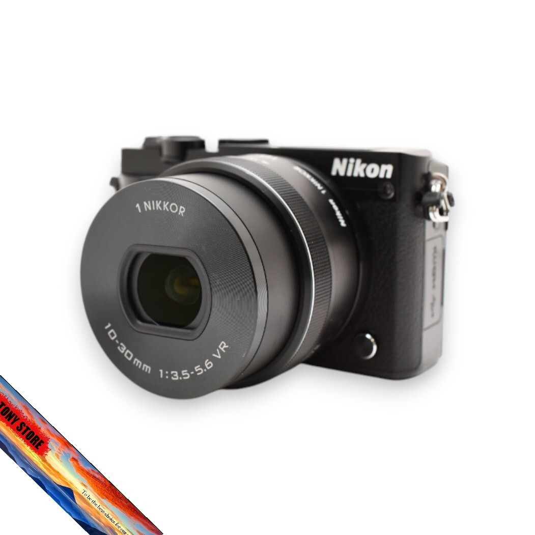 Nikon 1 J5 DSLR Compact Digital Camera Black 10-30mm f/3.5