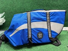 EMUST Dog Life Jacket, Ripstop Vests Swimsuit for Boating/Swimming/Pool Blue XXL