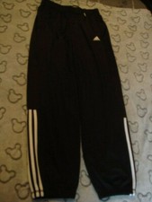 Image of BOYS BLACK ADIDAS SPORT ESSENTIALS TRACKSUIT PANTS AGED 15/16 YEARS