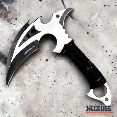 7.5'' Scythe Tactical Hunting Survival Rescue Pick Axe Hatchet Nylon Sheath