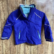 Columbia Girls Bugaboo Blue 3 Piece Zip Waterproof Jacket Coat Size 4/5