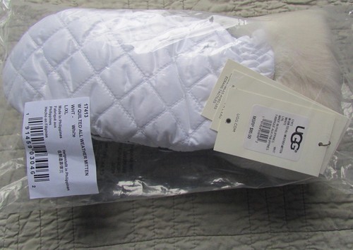 Guanti intelligenti UGG trapuntati guanti tecnologici per tutte le stagioni L/XL bianchi nuovi - Foto 8 di 9