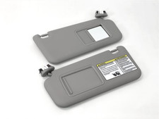 Electrical Interior Sunvisor Sun Visors Set for Toyota Rav4 2006-2013 Gray 2 pcs