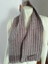 Handmade Wool Scarf Neck Warmer with Mini Pocket Women's Winter Scarves