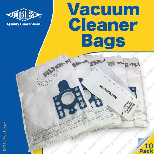 10 x MIELE Vacuum Cleaner Bags GN Type S600 Series, S644, S646, S648