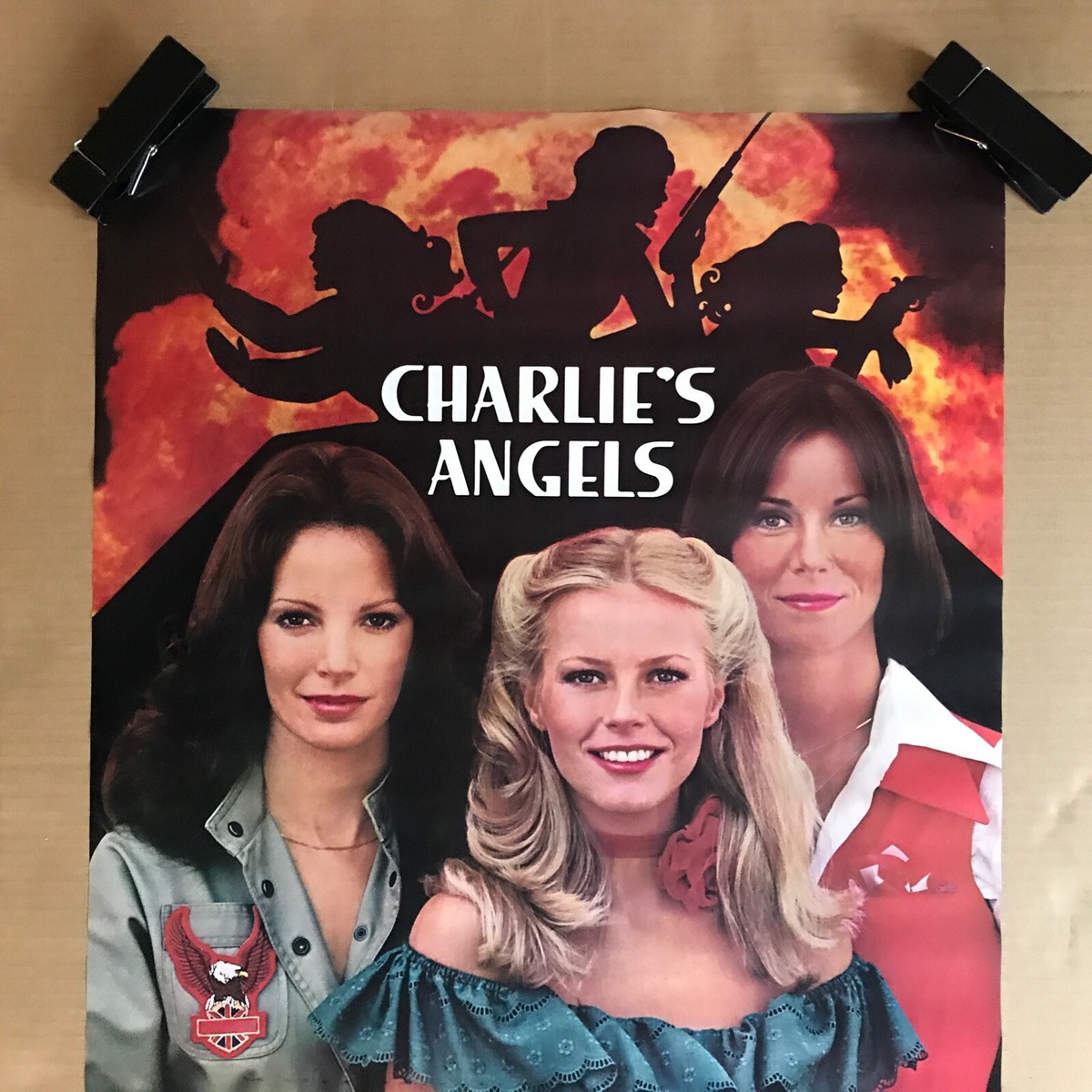 Vintage Original 1970s Charlies Angels Memorabilia Pinup 1977
