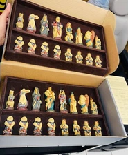 VINTAGE HAND CRAFTED CHESS SET Studio Anne Carlton SAC -The Warlord