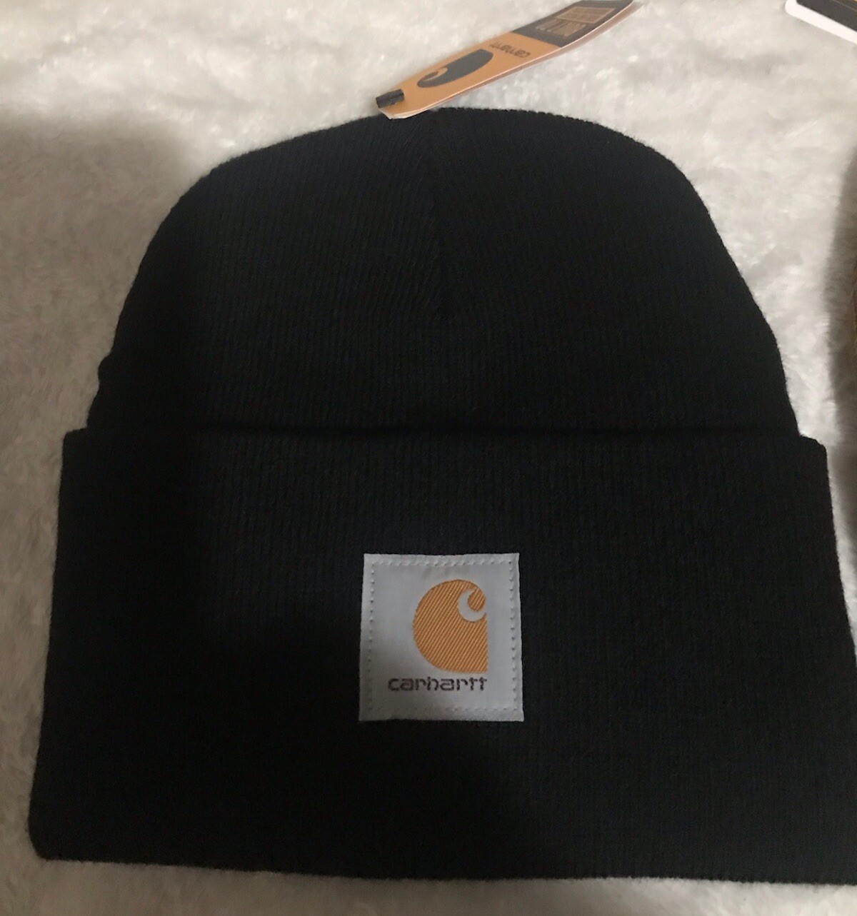 Carhartt A18 Knit Cuffed Beanie Black One Size RN 14806 New