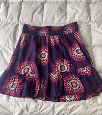 Old Navy Skirt Pink Marakesh Print Women  s Size L Elastic Waist NWOT