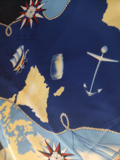 3 Yards x 44 inches Nautical Theme Fabric