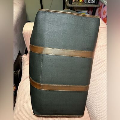 Dunhill Boston Bag Black and Brown Travel Carry on luggage Leather