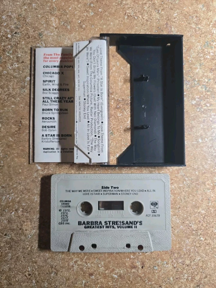 BARBRA STREISAND GREATEST HITS - Volume 2 - Cassette Tape-Columbia Records 1978 Foto 4 de 4
