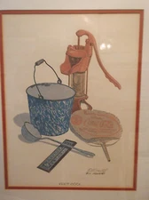 Bill Granstaff "KEEP COOL" FRAMED, MATTED, SIGNED PRINT