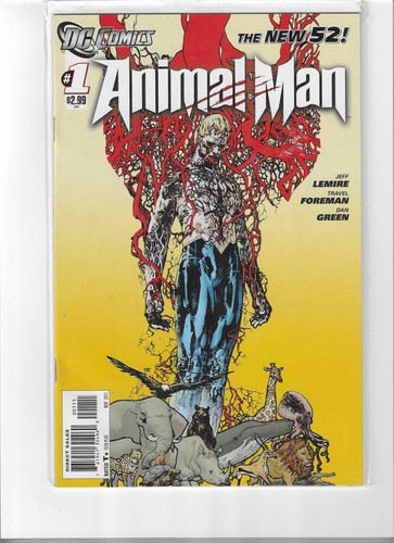 ANIMAL MAN #1 #2 #3 Vol 2 ~ Jeff Lemire / Travel Foreman / Rot Black @2011 - Picture 2 of 4