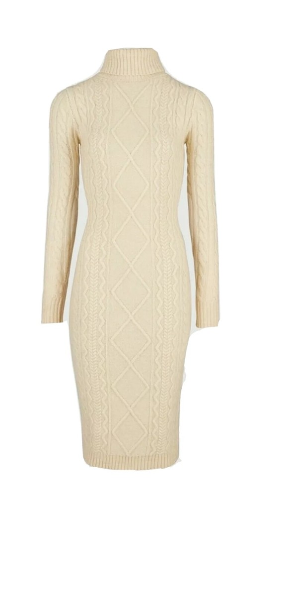 Michelle Keegan - Cable Knitted Turtle Neck Midi Dress Size: large | eBay UK Michelle Keegan - Cable Knitted Turtle Neck Midi Dress Size: large | eBay UK