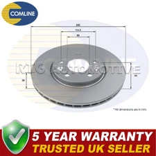 Comline Front Brake Disc Fits Renault Megane 2015- 1.5 dCi 1.6 402062000R