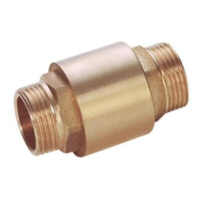 MESSING BSPP FEDERRÜCKSCHLAGVENTIL - STECKER x STECKER