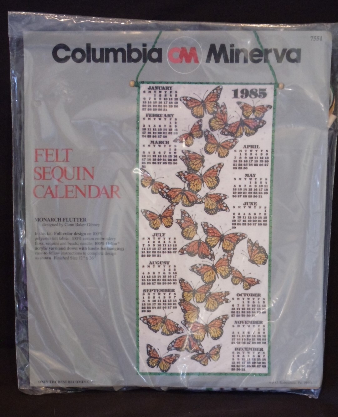 Vintage NOS 1985 Felt Sequin Calendar Kits Choose From List EBay
