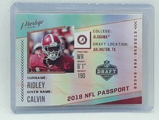 Calvin Ridley 2018 Prestige Football - NFL Passport - Alabama