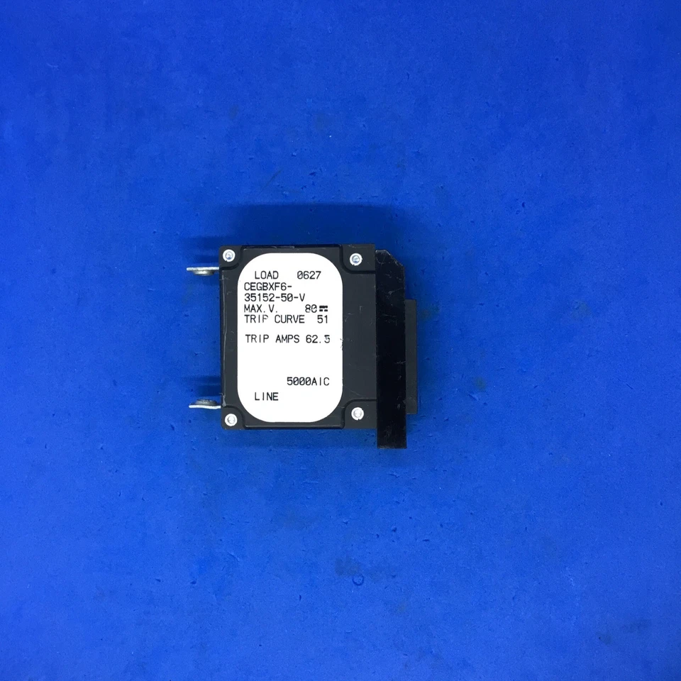 CEGBXF6-35152-50-V Disyuntor Magnético (Retardo Hidráulico) 250 V CA 80 V DC R Foto 2 de 4