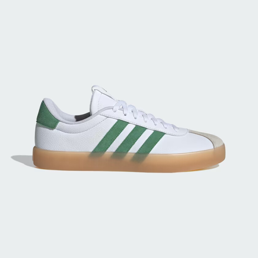 Кроссовки ADIDAS VL COURT 3.0 ID9080 Cloud White / Preloved Green / Алюминиевые
