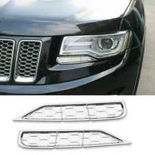Headlight Cleaning Cover Trim for Jeep Grand Cherokee 2014-16 Chrome Accessories