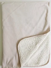 Amari Baby Pink  Fleece Sherpa Thick Plush Baby Kids Security Lovey Blanket