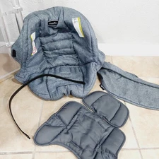 Evenflo LiteMax - Infant Baby Car Seat Replacement Seat & Canopy Fabric Set Grey