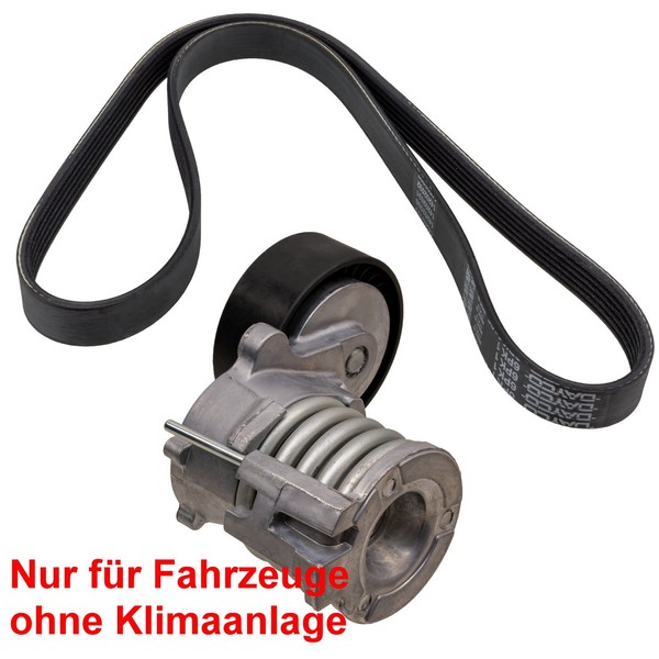 Riemenspanner + Keilrippenriemen FüR 1.2 VW Polo 9N 6R Ibiza Fabia Ohne Klima-image