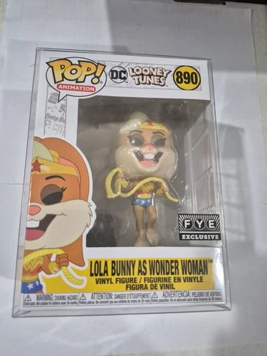 Funko Pop Animation DC Looney Tunes Lola Wonder Woman # 890 FYE EXCLUSIVE LR27