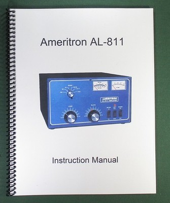Ameritron AL-811 Instruction Manual - with Protective Covers!