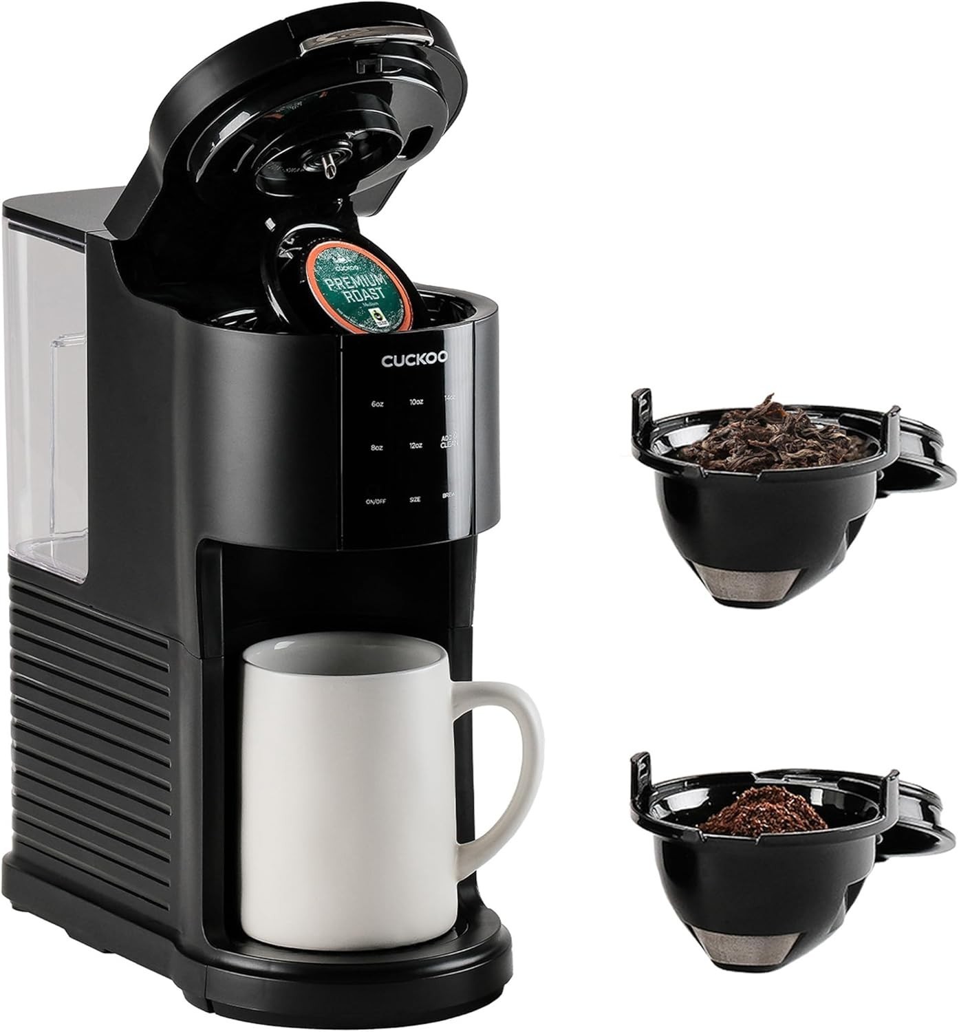 CUCKOO CCM-AK011B 3-in-1 1.2L K-Cup Coffee Maker with 5 Cup 