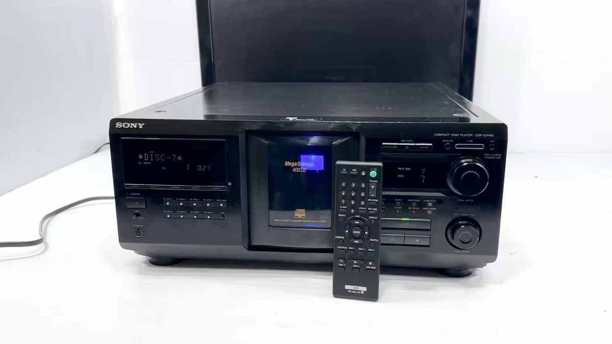 Pro Refurb} Sony CD Player CDP-CX455, 400 CD Disc Changer w/Remote