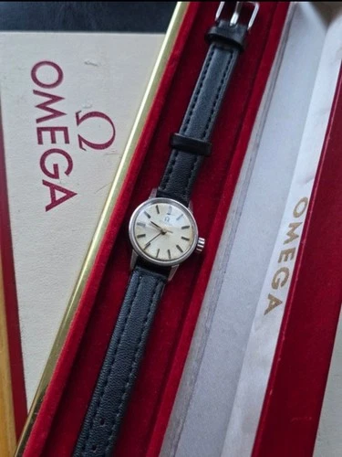 Elegant Omega Seamaster ladies + Box 60' manual (serviced) caliber 630 working