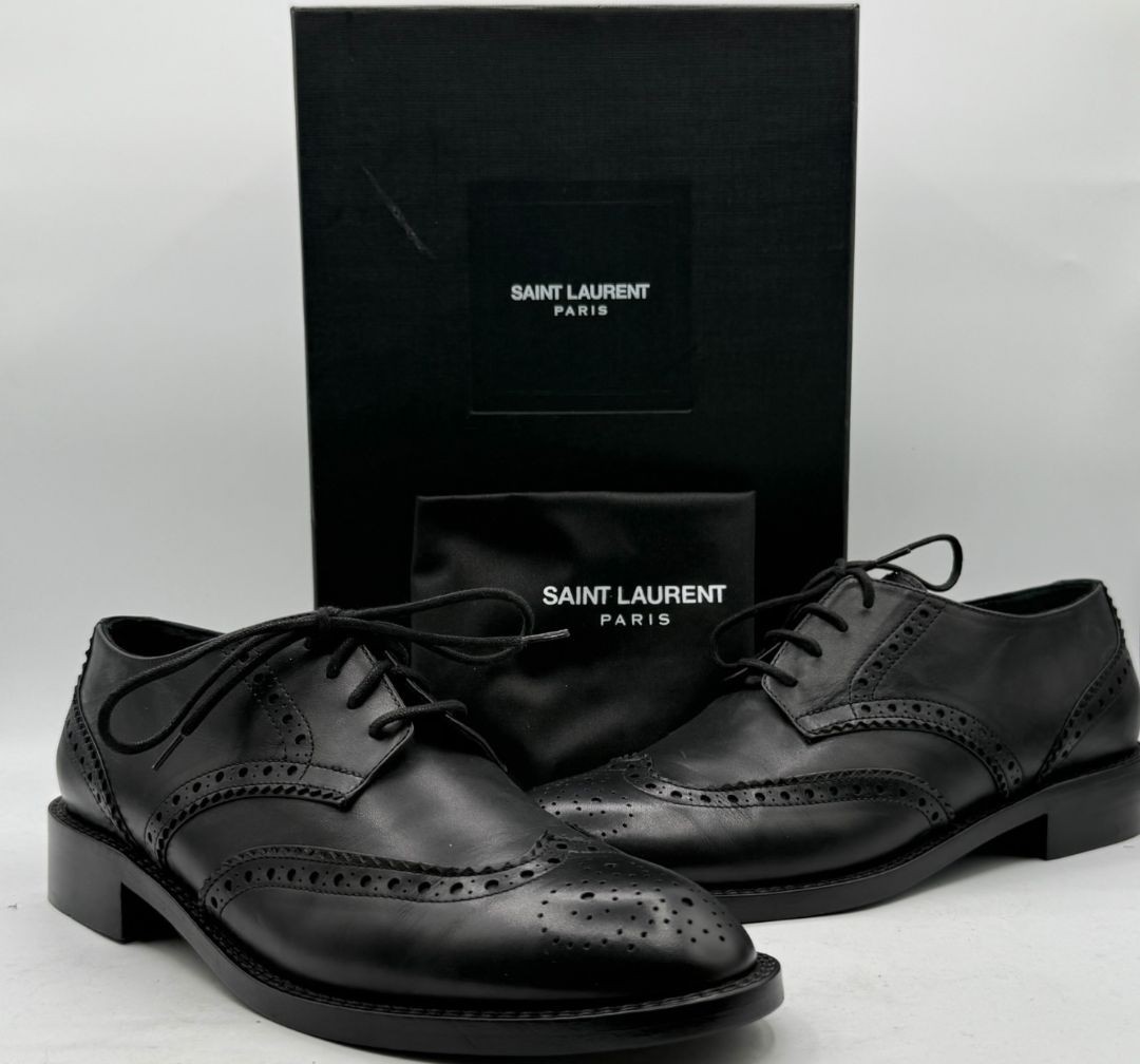 Oxford stringate Saint Laurent Classic Wingtip Brogue Taglia 40 (Uomo)